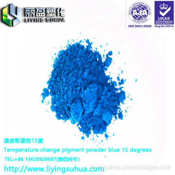 Clothing printing with temperature change orange 33 degree high temperature achromatic color changing powder